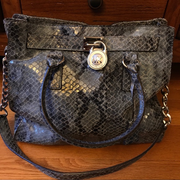 Michael Kors Handbags - Michael Kors Snakeskin Tote